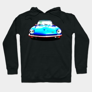 Triumph GT6 Mk3 1970s British classic car high contrast Hoodie